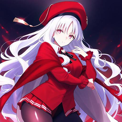 Illustration of Caren hortensia (amor caren), fate (series) in the style of Bifidus