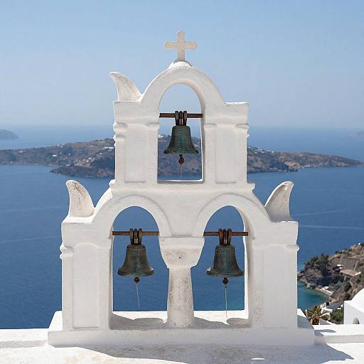 Serene Bell Tower by the Sea