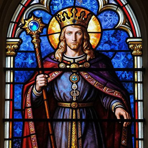 Heroic King Ravinger Stained Glass