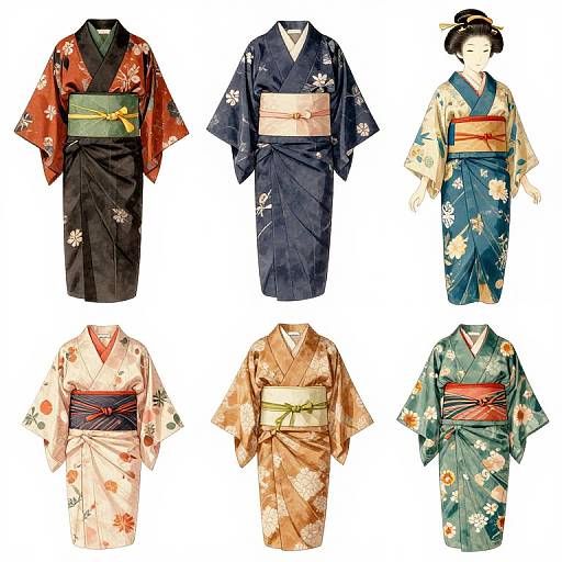 Antique Japanese Clipart Clothes