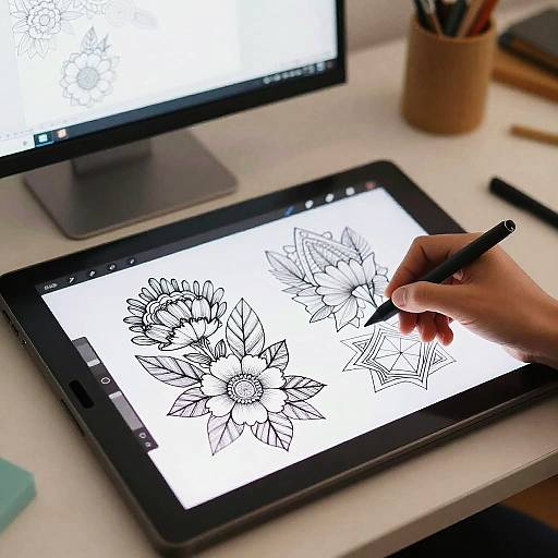 Creative Lineart Studio Scene