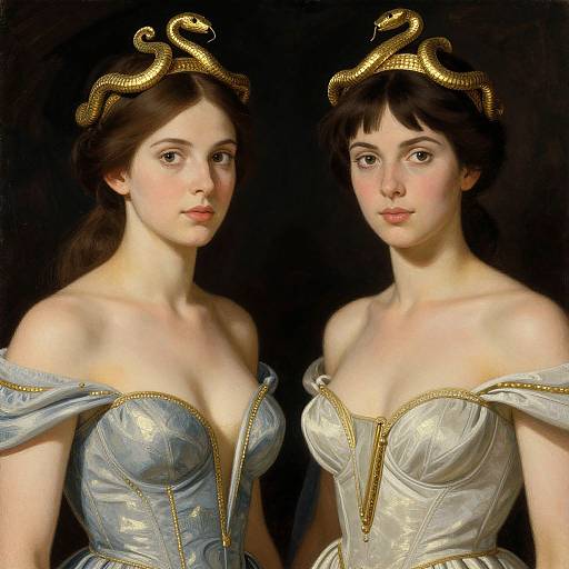 Ancient Minoan Glamour Portrait