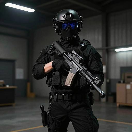 Black Tactical Special Ops Gear