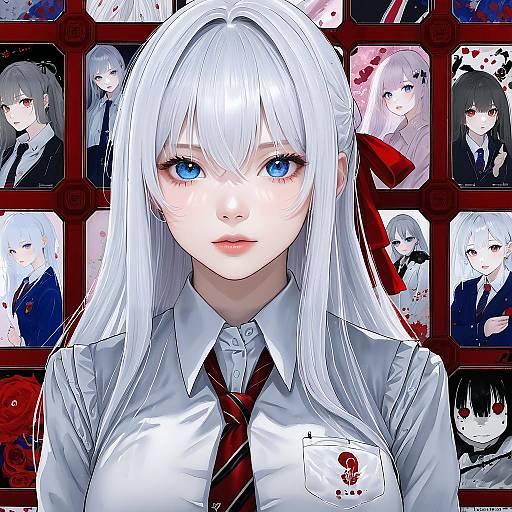 Illustration of Alisa mikhailovna kujou, tokidoki bosotto roshia-go de dereru tonari no alya-san in the style of Gawako