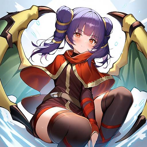 Illustration of Myrrh (fire emblem), fire emblem in the style of Kaptivate