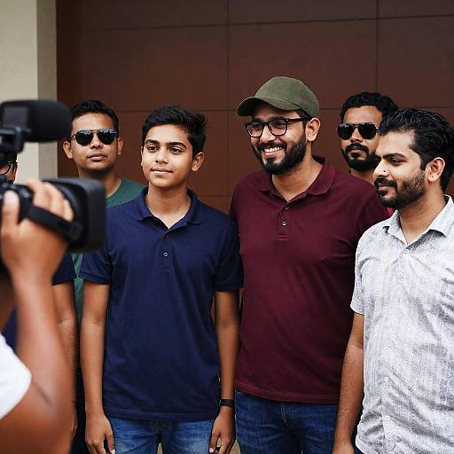 Casual Outdoor Gathering of Friends