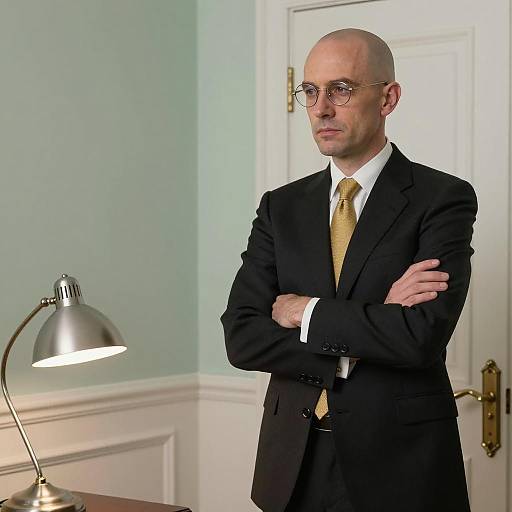 Man in Suit with Arms Crossed