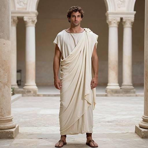 Man in Ancient Roman Toga