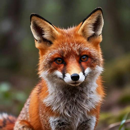 Vibrant Anthropomorphic Fox in Forest