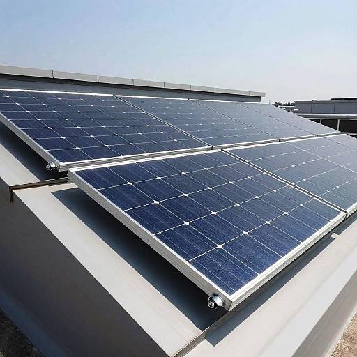 Modern Rooftop Solar Panel Installation