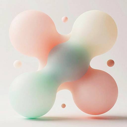 Futuristic Abstract Soft Gradient Shapes