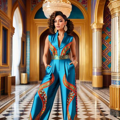 Elegant Middle Eastern Fashion Icon Portrait Elegant Middle Eastern Fashion Icon Portrait