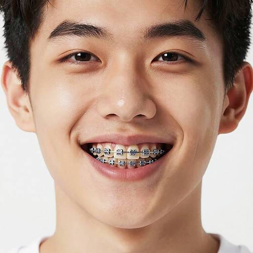 Photorealistic Braces Simulator Portrait