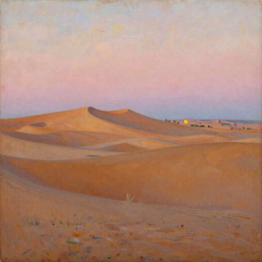 Impressionist Moroccan Desert Evening