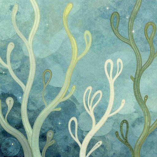 Whimsical Fantasy Algae Texture