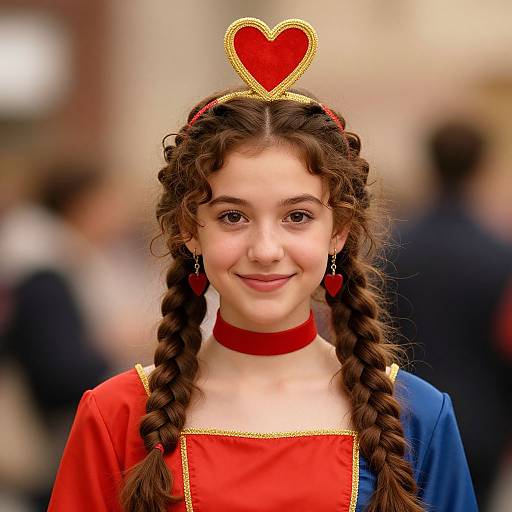 Youthful Queen of Hearts Portrait