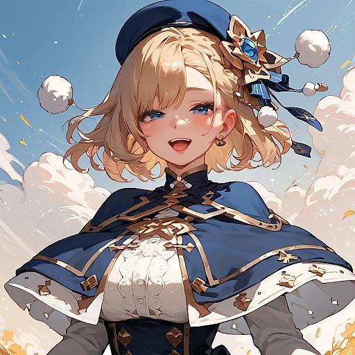 High-Quality Anime Girl Portrait