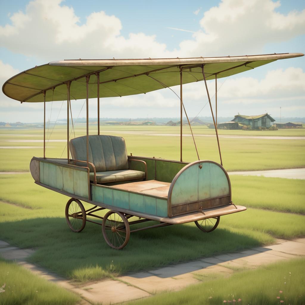 Whimsical Miyazaki-Inspired Antique Glider