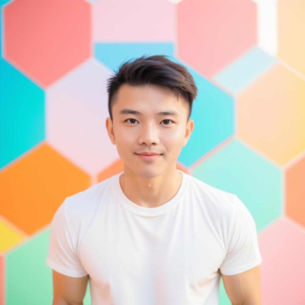 Playful Portrait of Young Asian Male