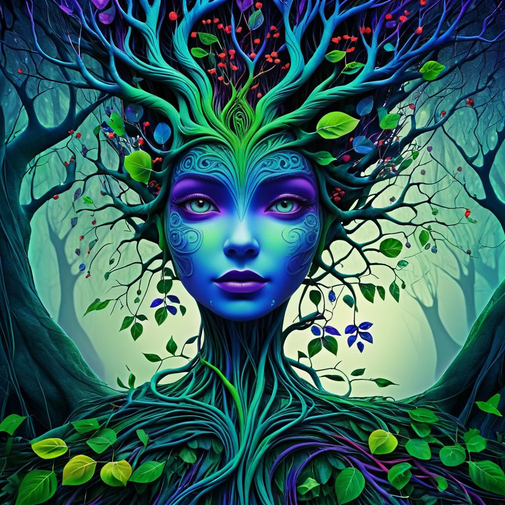 Enchanted Anthropomorphic Tree Lady Concept