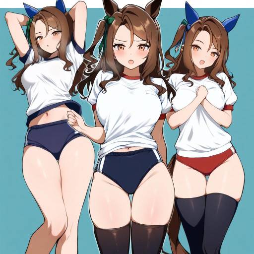 SFW Girl in Gym Uniform with Halo