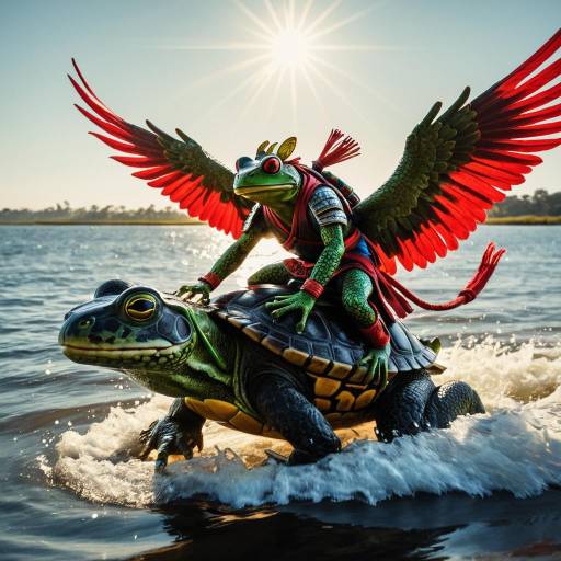 Samurai Frog and Pegasus in Flight Samurai Frog and Pegasus in Flight
