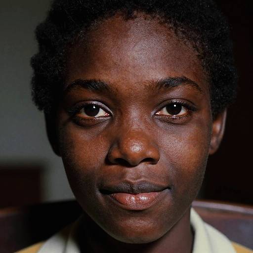 Moody 70s Portrait of Young Woman