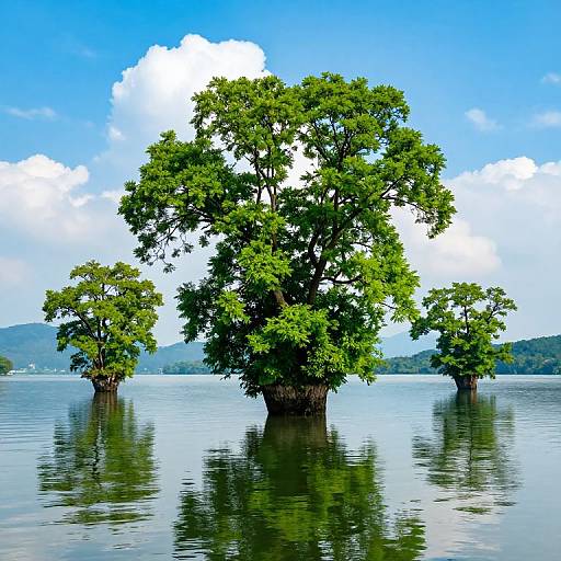 Serene Floating Islands Landscape