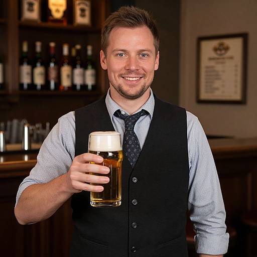 Man in German Beer Vest