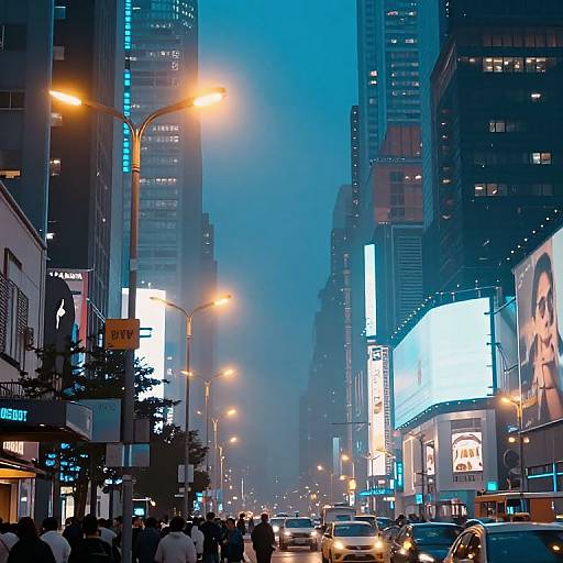 Twilight Urban Skyline Aesthetic