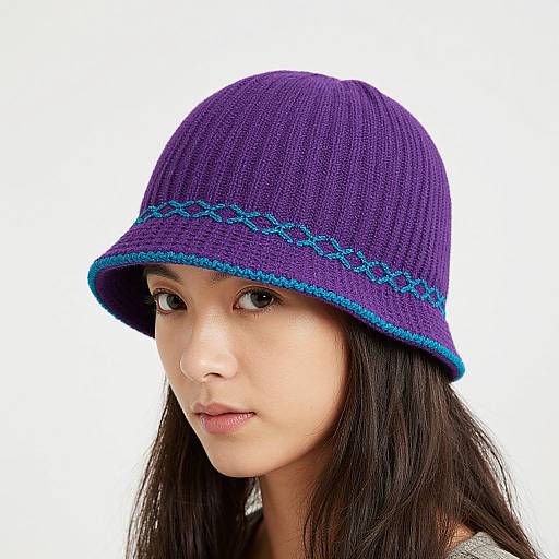 Vibrant Purple Syncopation Adoration Hat