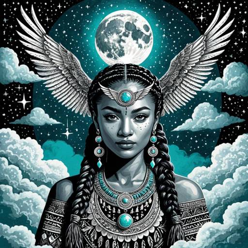 Celestial Owl and Goddess Energy Design Celestial Owl and Goddess Energy Design