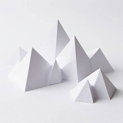 Origami Mountains with Paper Civilizations