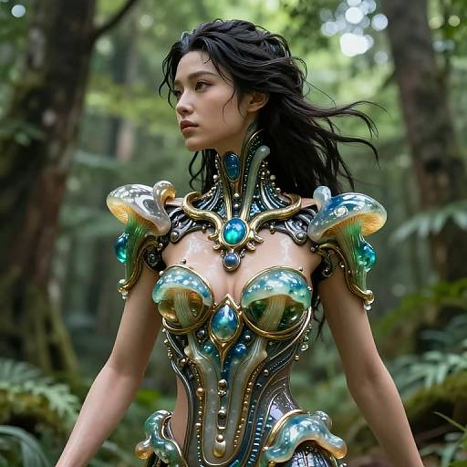 Hyper-Realistic Biomimetic Jewelry Figure