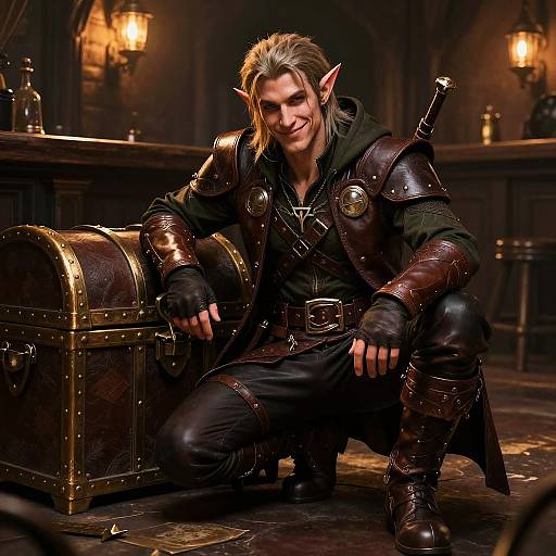 Charismatic Half-Elf Rogue Fanart