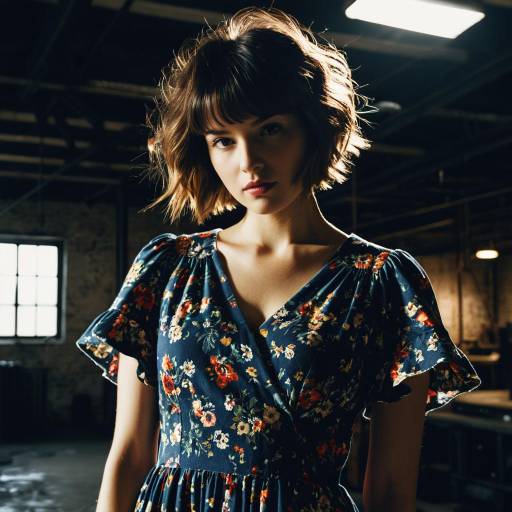 Vintage Fashion Editorial with Shaggy Cut