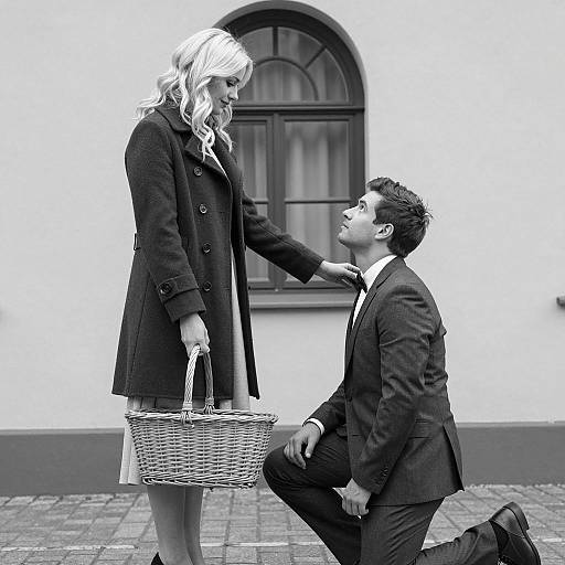 Intense Black and White Portrait Scene