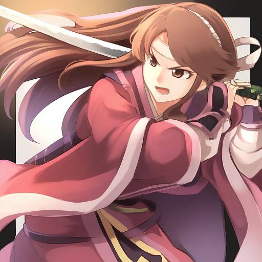 Illustration of Hana (fire emblem), fire emblem in the style of Nakabayashi zun