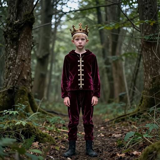 Wide-Angle Portrait of Selfish King