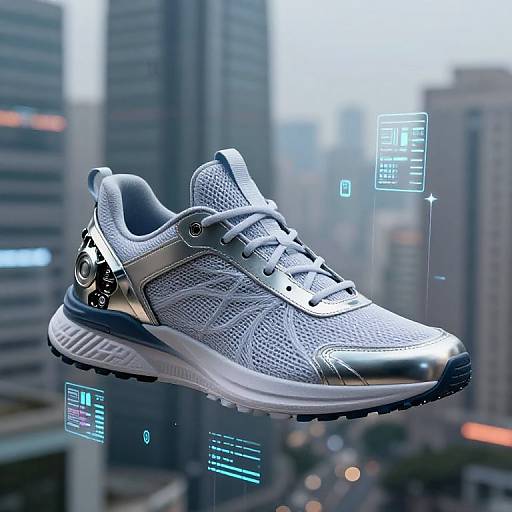 Futuristic AI-Enhanced Sneakers Design