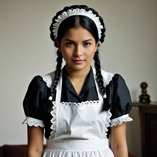 Indian Woman in Maid Costume