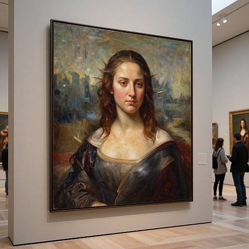 Hyperrealistic Classical Oil Portrait