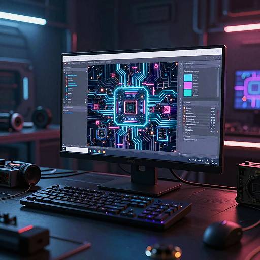 AI-Powered Cyberpunk Image Upscaler