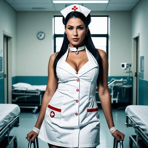 Confident Nurse in Edgy Hospital Shoot