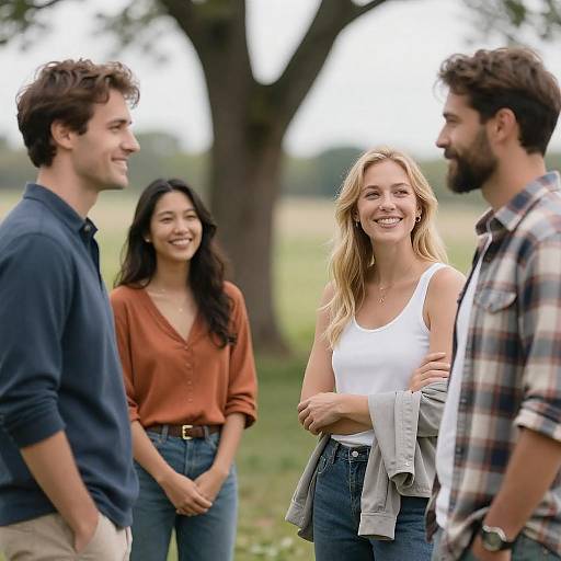Outdoor Group Portrait with Smiles