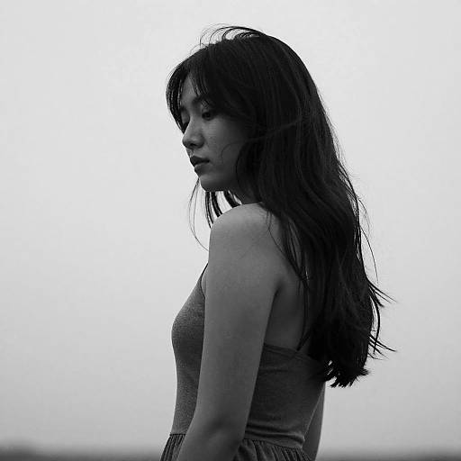 Monochrome Abstract Solo Girl