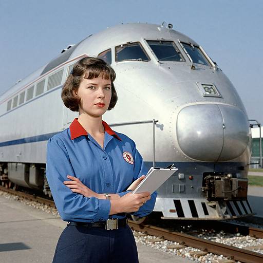 Norman Rockwell Style Engineer Album Art