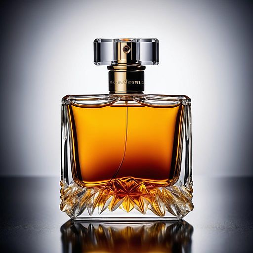 Luxury Amber Perfume Bottle with Splash Effect