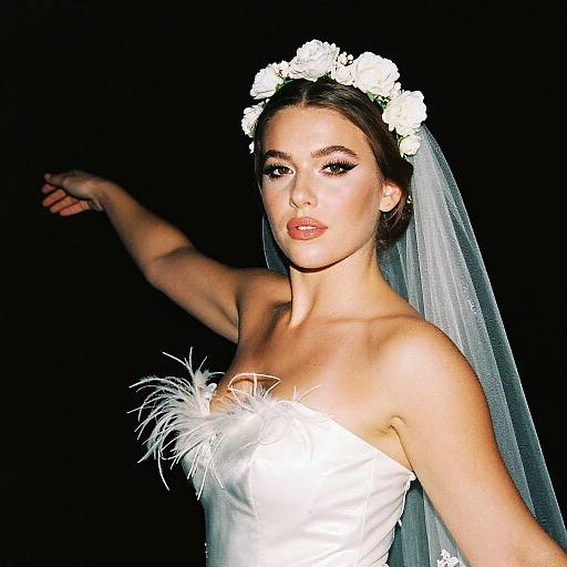 Ultra-Realistic Glossy Translucent Bride Portrait