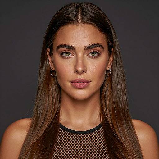 Portrait of a Woman in Black Tank Top